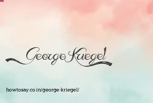 George Kriegel