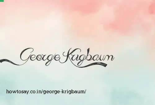 George Krigbaum