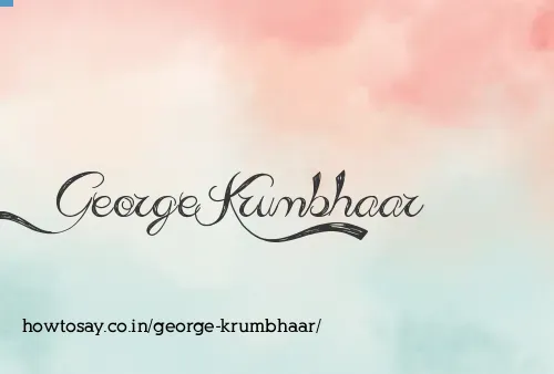 George Krumbhaar