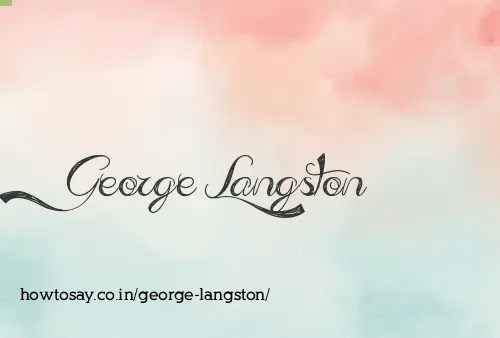 George Langston