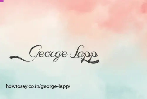 George Lapp