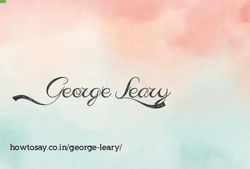 George Leary