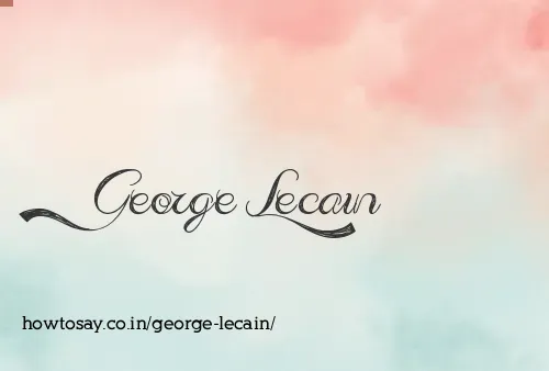 George Lecain
