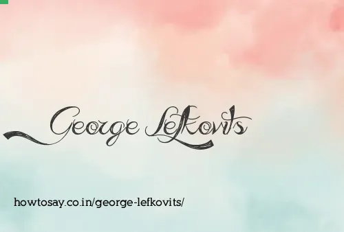 George Lefkovits
