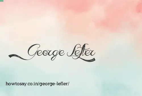 George Lefler