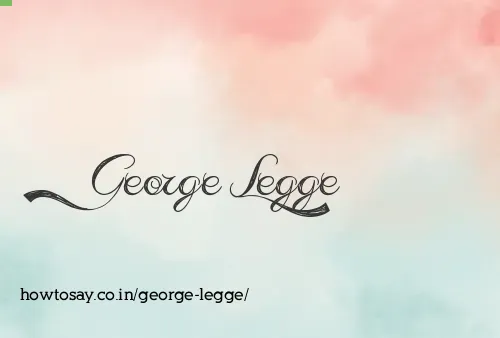 George Legge