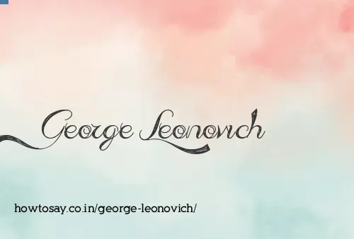 George Leonovich