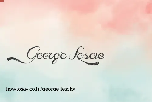 George Lescio