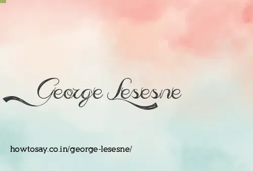 George Lesesne
