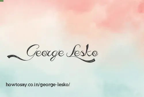 George Lesko