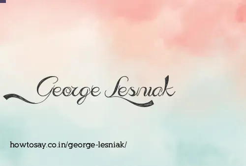 George Lesniak