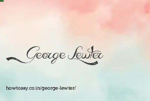 George Lewter