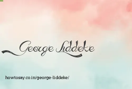 George Liddeke
