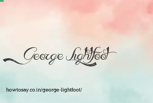 George Lightfoot