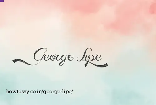 George Lipe