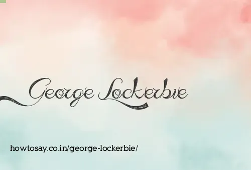 George Lockerbie
