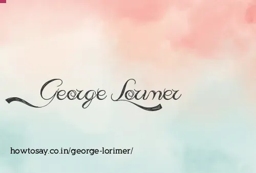 George Lorimer
