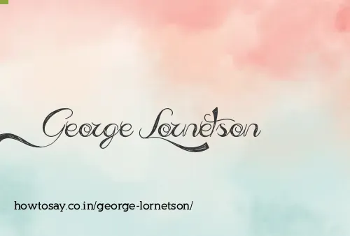 George Lornetson