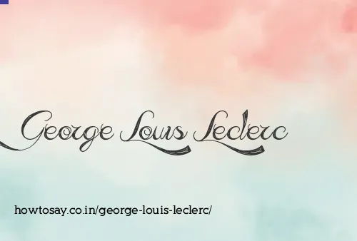 George Louis Leclerc