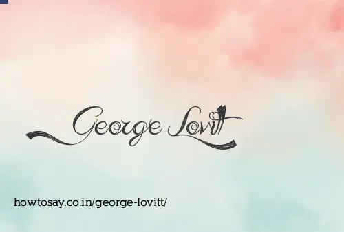 George Lovitt