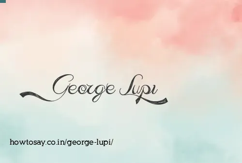 George Lupi