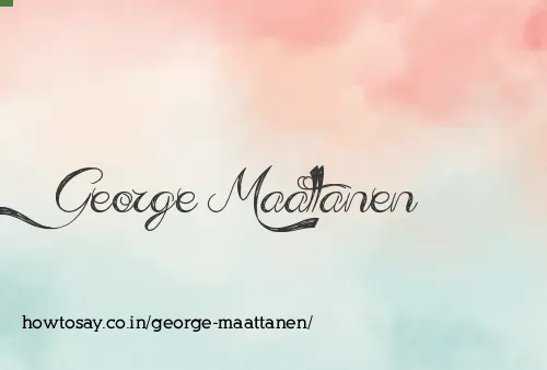 George Maattanen