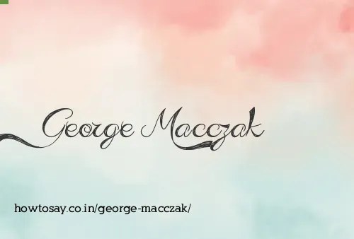 George Macczak
