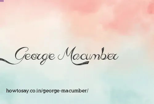 George Macumber