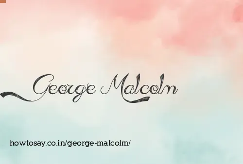 George Malcolm