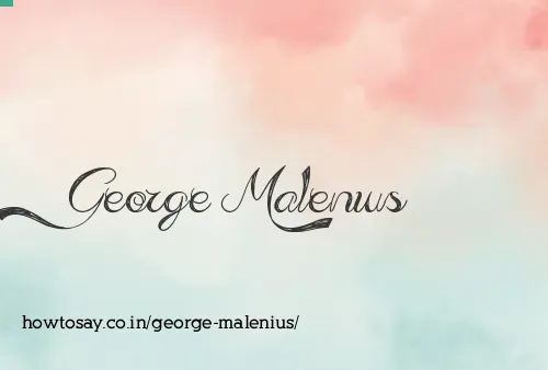 George Malenius