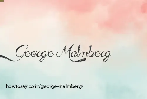 George Malmberg