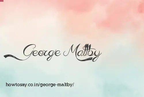 George Maltby