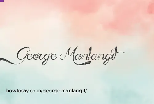 George Manlangit