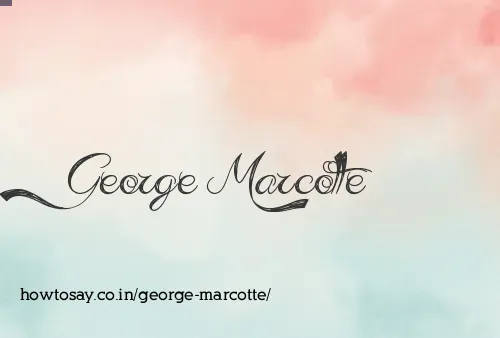 George Marcotte