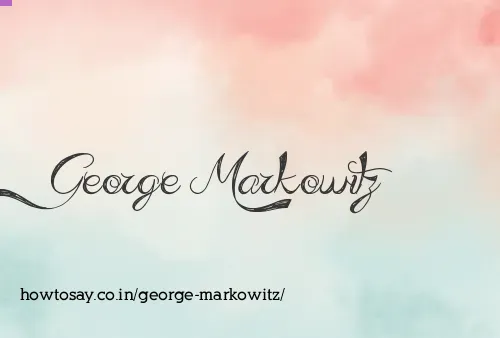 George Markowitz