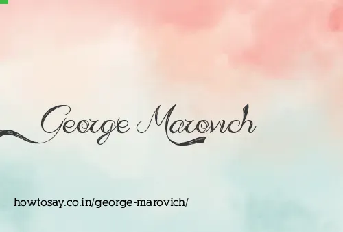 George Marovich