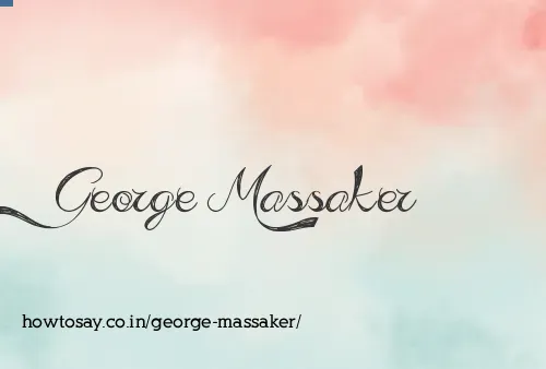 George Massaker