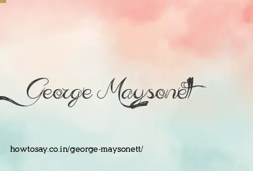 George Maysonett