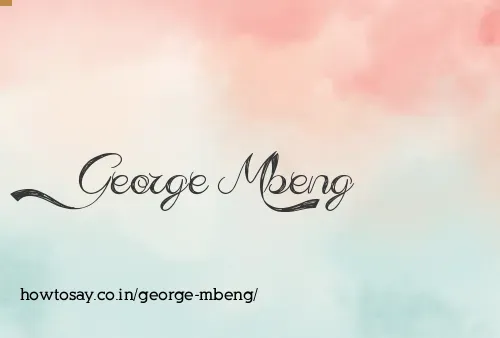 George Mbeng