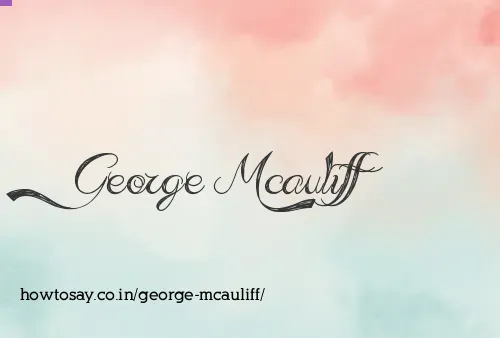 George Mcauliff