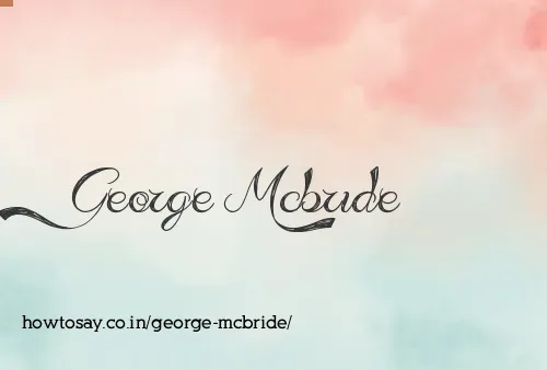 George Mcbride