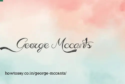 George Mccants
