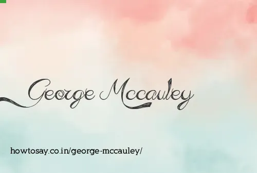George Mccauley