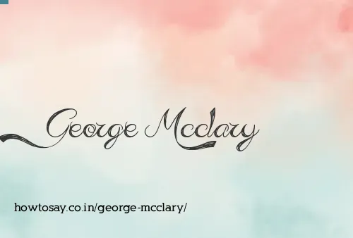 George Mcclary