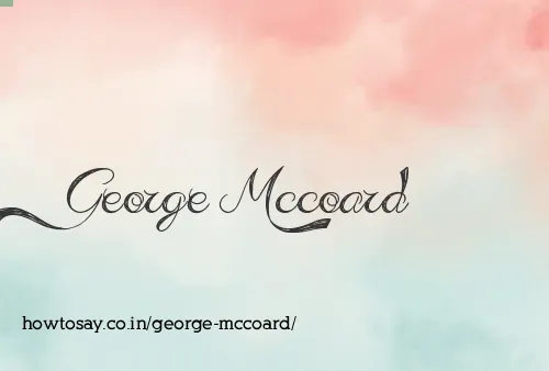 George Mccoard