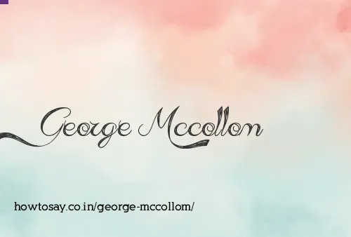 George Mccollom