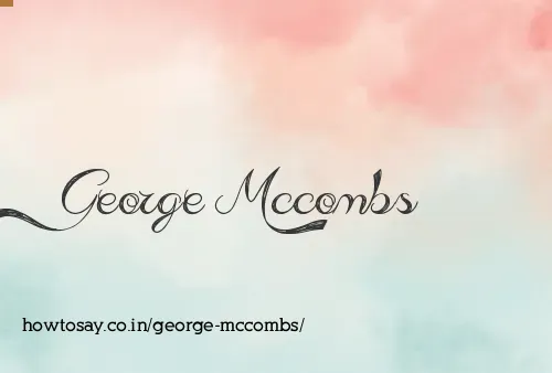 George Mccombs