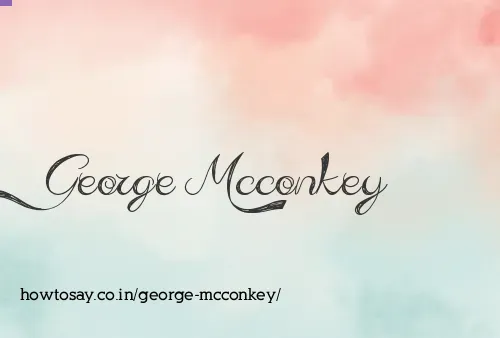 George Mcconkey