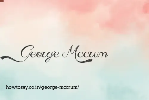 George Mccrum