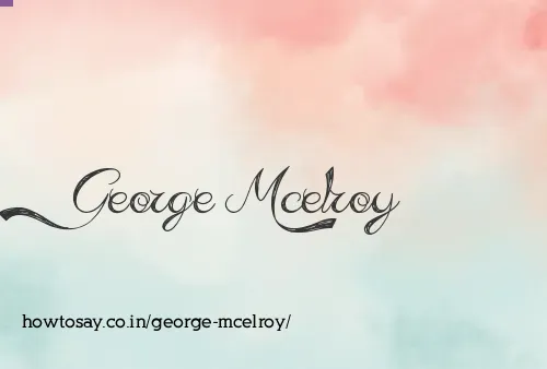 George Mcelroy